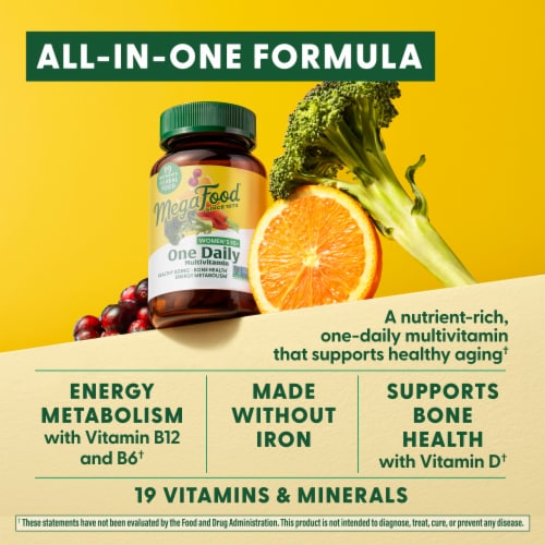 MegaFood® Women's 55+ One Daily Multivitamin Perspective: top