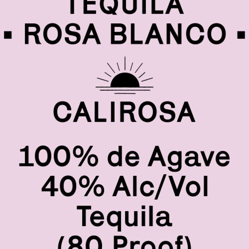 Calirosa Rosa Blanco Tequila Perspective: top