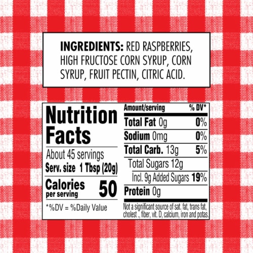 Smucker's Red Raspberry Preserves Perspective: top