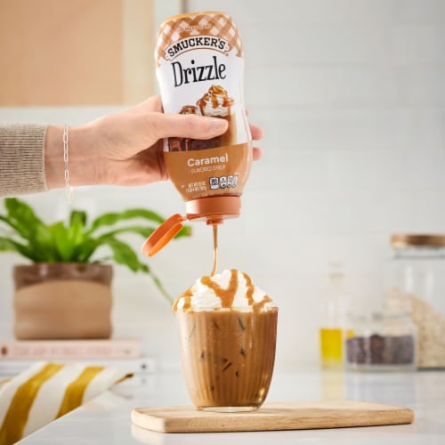 Smucker’s Drizzle Caramel Flavored Syrup Perspective: top