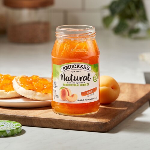 Smucker’s Natural Apricot Fruit Spread Perspective: top