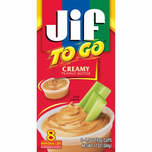 Jif To Go® Creamy Peanut Butter Cups Perspective: top
