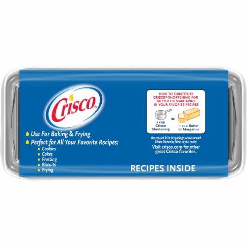 Crisco® All-Vegetable Shortening Sticks Perspective: top
