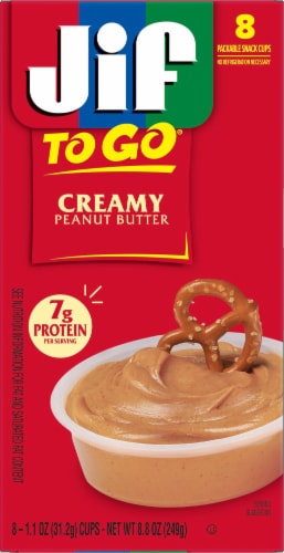 Jif To Go® Creamy Peanut Butter Snack Cups Perspective: top