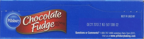 Pillsbury Family Size Chocolate Fudge Brownie Mix Perspective: top