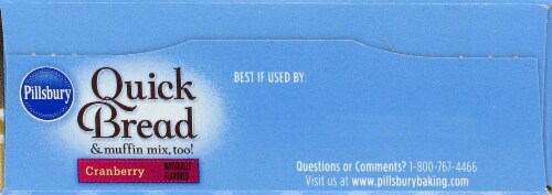 Pillsbury Cranberry Quick Bread Mix Perspective: top