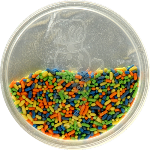 Pillsbury Funfetti Neon Yellow Vanilla Frosting Perspective: top