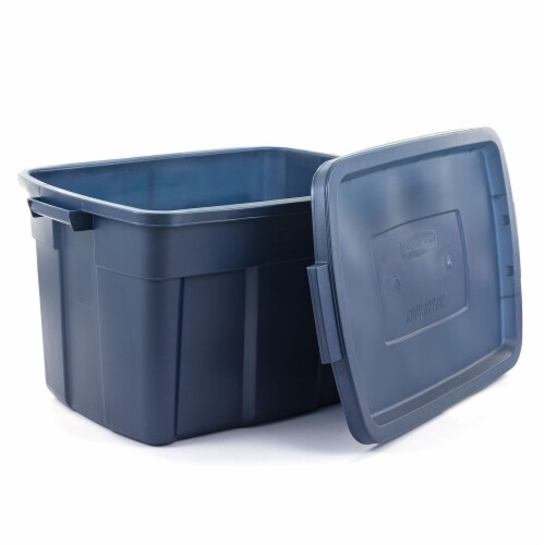 Rubbermaid Roughneck 25 Gallon Stackable Storage Container, Dark