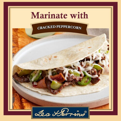 Lea & Perrins Marinade in a Bag Cracked Peppercorn Liquid Marinade Perspective: top