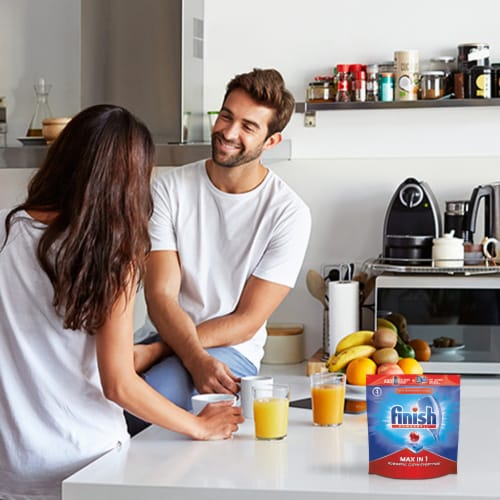 Finish Powerball Max in 1 Dishwashing Tablets Perspective: top