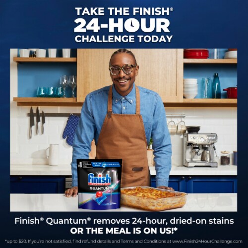 Finish® Quantum® Dishwashing Tablets Perspective: top
