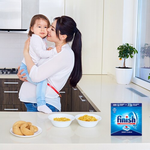 Finish Powerball Deep Clean Dishwashing Tablets Perspective: top