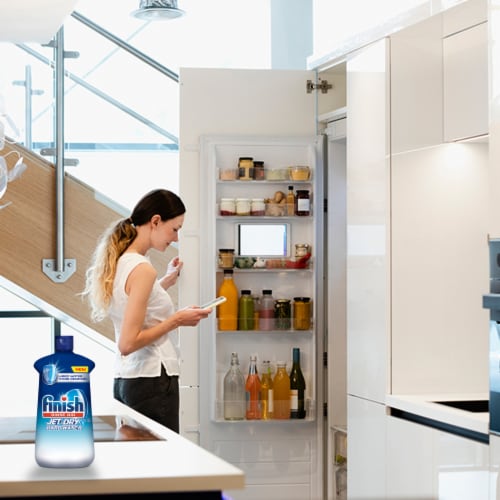 Finish Jet Dry® Hard Water Stain Removal Rinse Perspective: top