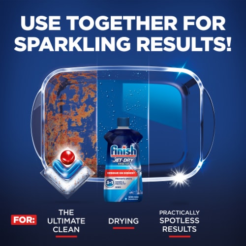 Finish® Jet-Dry Rinse Aid Perspective: top
