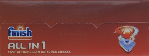 Finish Powerball Fresh Scent Mega Dishwasher Detergent Perspective: top