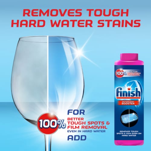 Finish® Power Up Lemon Hard Water Scented Booster Perspective: top