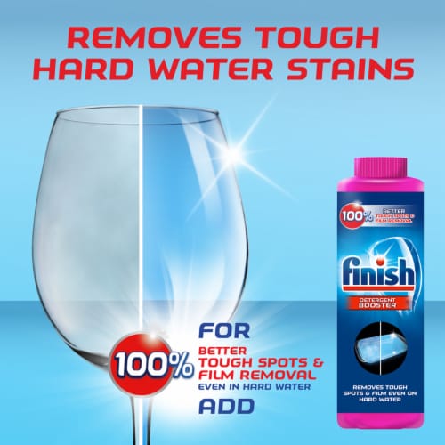 Finish Quantum Hardwater Dishwasher Detergent And Jet Dry Rinse