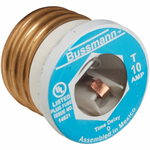 Bussmann® 10A Plug Fuse Perspective: top
