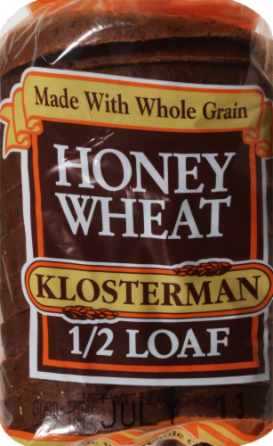 Klosterman Honey Wheat Half Loaf Bread Perspective: top