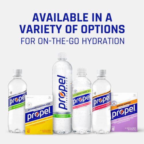 Propel Berry Zero Sugar Electrolyte Water Beverage 24 fl Oz Perspective: top