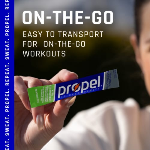 Propel® Zero Sugar Kiwi Strawberry Drink Mix Packets Perspective: top