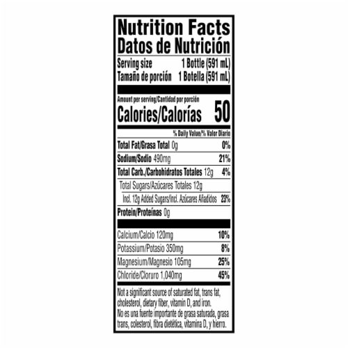 Gatorade® Gatorlyte® Blue Glacier Freeze Sports Drink Bottle Perspective: top