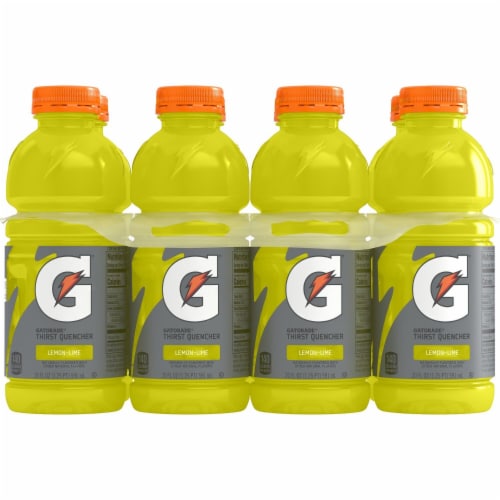 Gatorade® Yellow Lemon Lime Sports Drink Multipack Bottles Perspective: top