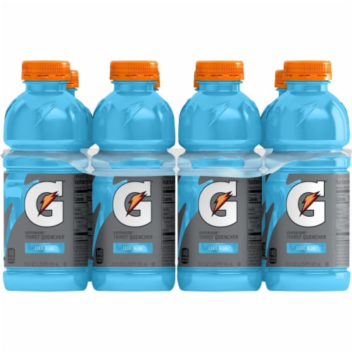 Gatorade® Cool Blue Sports Drink Multipack Bottles Perspective: top