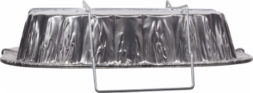 Handi-foil® King Roaster Oval Disposable Pan - Silver Perspective: top