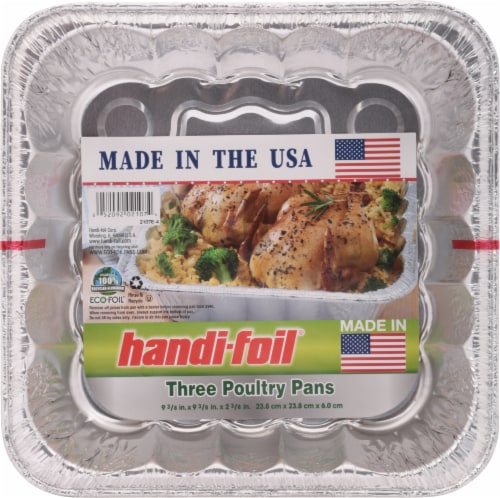 Handi-foil® Eco-Foil® Poultry Pans - Silver Perspective: top