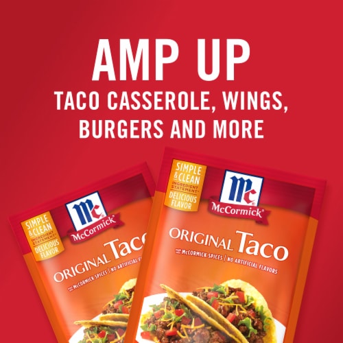 McCormick Original Taco Seasoning Mix Perspective: top