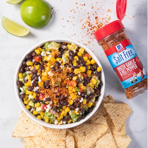 McCormick Salt Free Roasted Garlic and Bell Pepper Seasoning Perspective: top