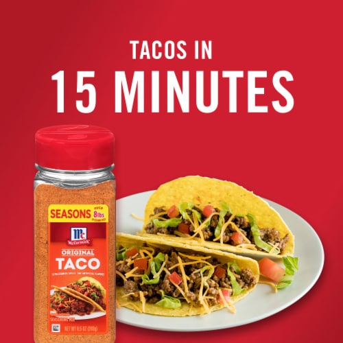McCormick Original Taco Seasoning Mix Perspective: top