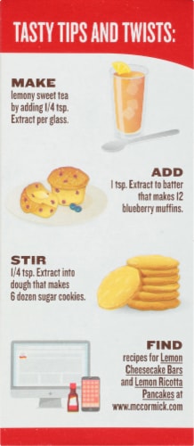 McCormick® Pure Lemon Extract Perspective: top