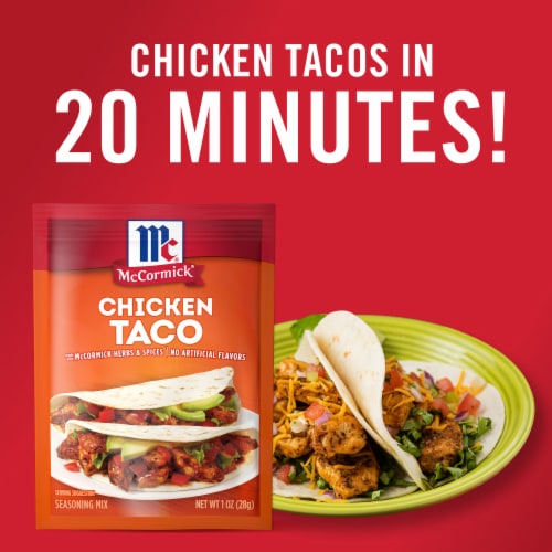 McCormick Chicken Taco Seasoning Mix Perspective: top