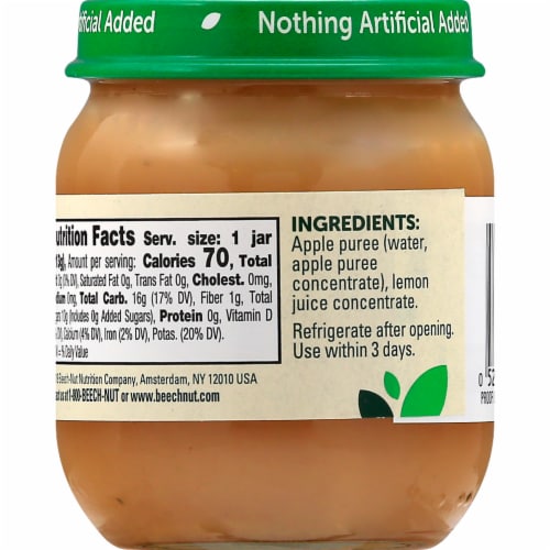 Beech-Nut® Stage 2 Apple Baby Food Perspective: top