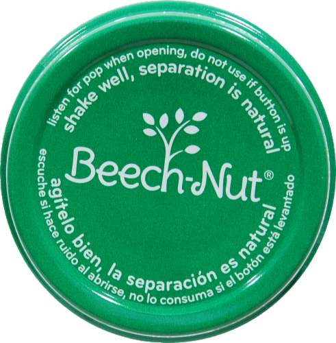 Beech-Nut Stage 1 Just Honey Crisp Apples Jar Perspective: top