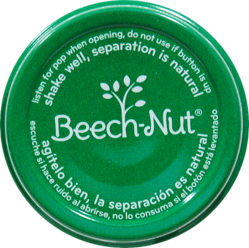 Beech-Nut Stage 2 Just Banana Orange & Pineapple Baby Food Jar Perspective: top