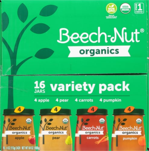 Beech-Nut Organics Stage 1 Baby Food Variety Pack Perspective: top