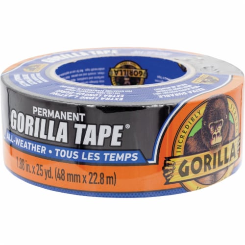 Gorilla® All Weather Permanent Duct Tape - Black Perspective: top