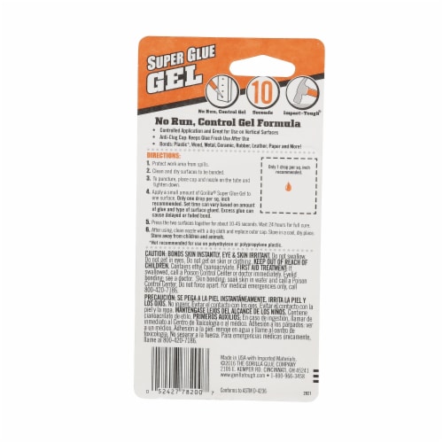 Gorilla® Super Glue Gel Perspective: top