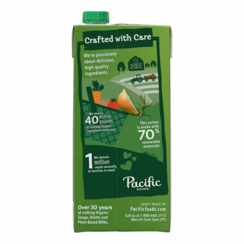 Pacific Foods® Organic Low Sodium Free Range Chicken Broth Perspective: top