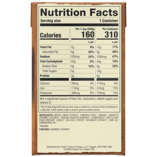 Pacific Foods™ Thai Sweet Potato Soup Perspective: top