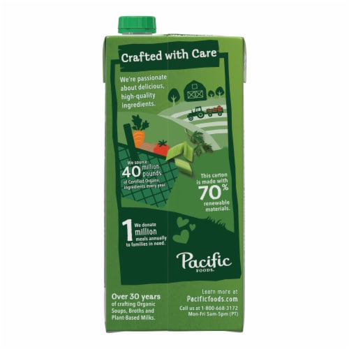 Pacific Foods® Organic Unsalted Chicken Stock Perspective: top