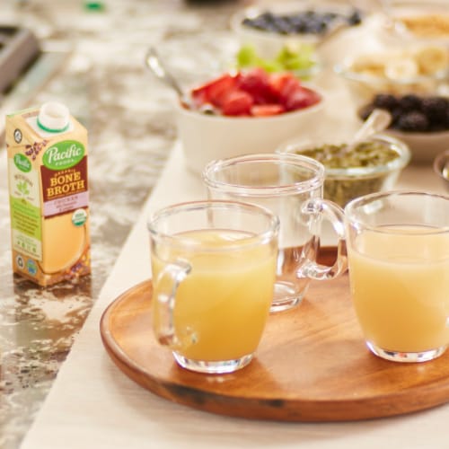 Pacific Foods® Organic Chicken with Chamomile & Lavender Sipping Bone Broth Perspective: top