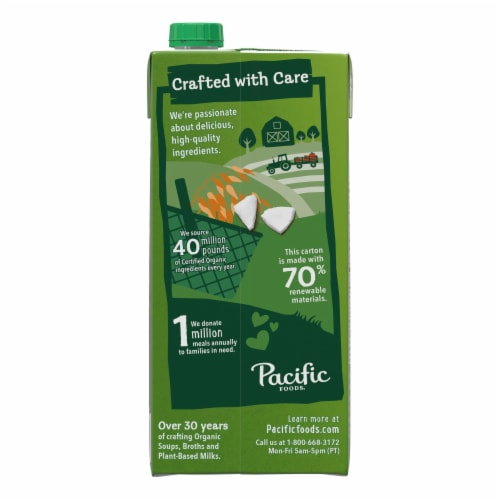 Pacific Foods™ Organic Original Sweetened Coconut Plant-Based Beverage Perspective: top