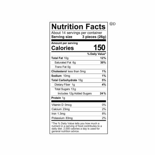 Fannie May Milk Chocolate Mint Meltaways Candy Perspective: top