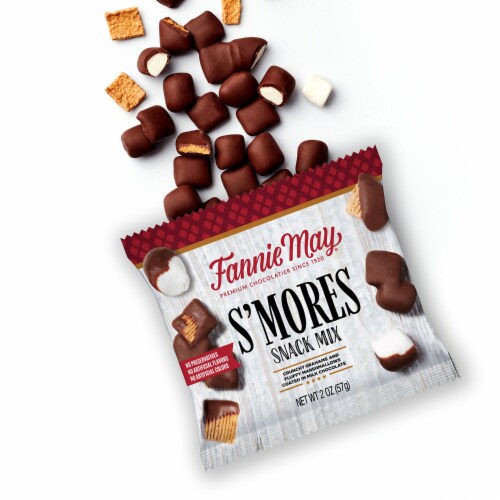 Fannie May Milk Chocolate Candy S'mores Snack Mix Perspective: top