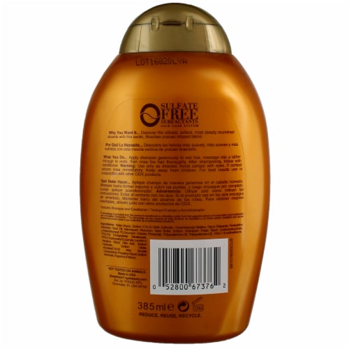 OGX Deeply Restoring + Pracaxi Recovery Oil Shampoo Perspective: top