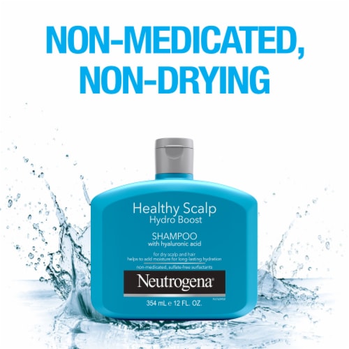 Neutrogena Moisturizing Healthy Scalp Hydro Boost Shampoo for Dry Hair and Scalp, Color-Safe Perspective: top